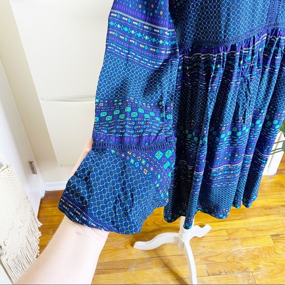 Wild Blue L Sadie Robertson Boho Dress - Picture 6 of 12